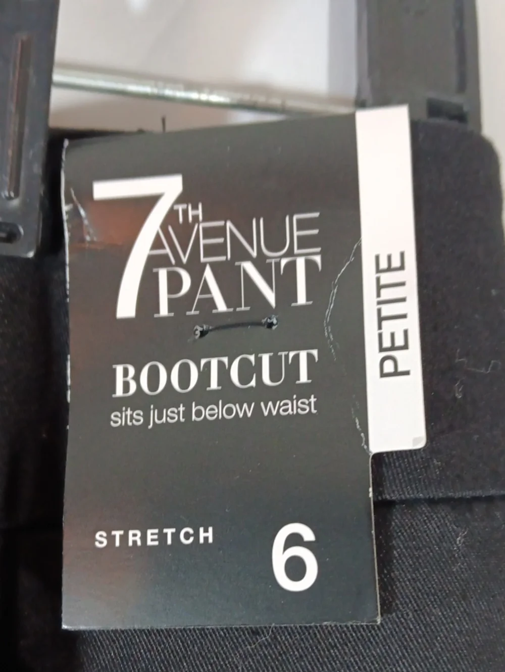 New York & Co NWT Womens Petite 6 Bootcut Black Pants 7th Avenue Work Office